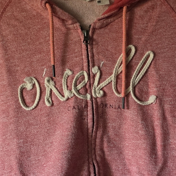 O'Neill Vintage Y2K Pink Zip-Up Hoodie - Picture 4 of 4